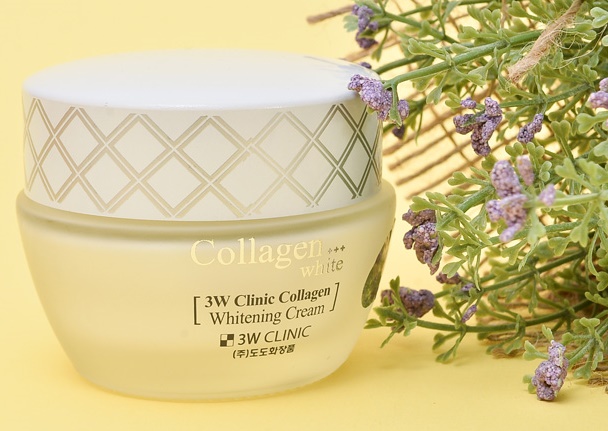 Kem Dưỡng Trắng Sáng Da 3W Clinic Collagen ... cho làn da luôn trắng sáng, ngăn ngừa các vết thâm nám và đốm nâu trên làn da.