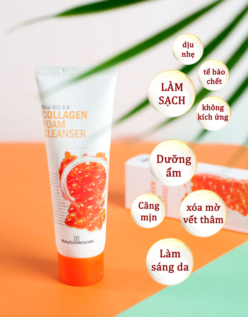 Sữa Rửa Mặt Collagen Real Kill 9.9 Ra&Gowoori