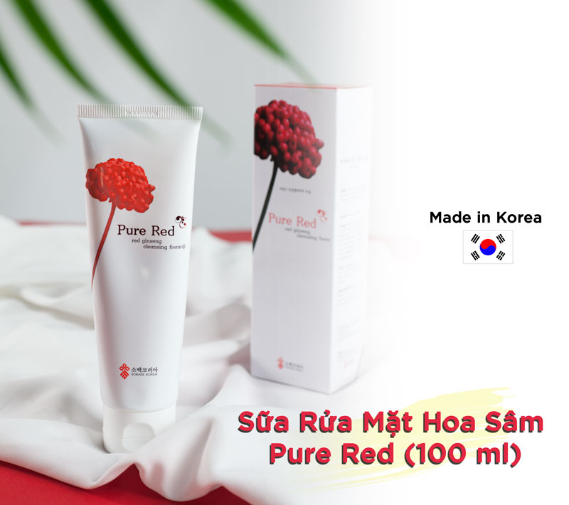 Sữa Rửa Mặt Hoa Sâm Pure Red