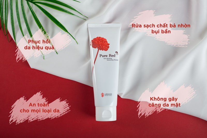 Sữa Rửa Mặt Hoa Sâm Pure Red