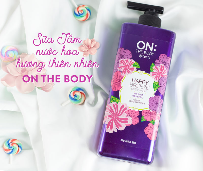 Sữa Tắm Nước Hoa Mát Dịu On The Body (900g) (Tím)